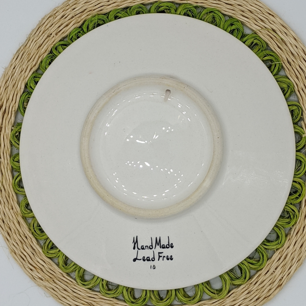 TURKISH IZNIK Floral Carnation Handmade Plate - Picture 5 of 6